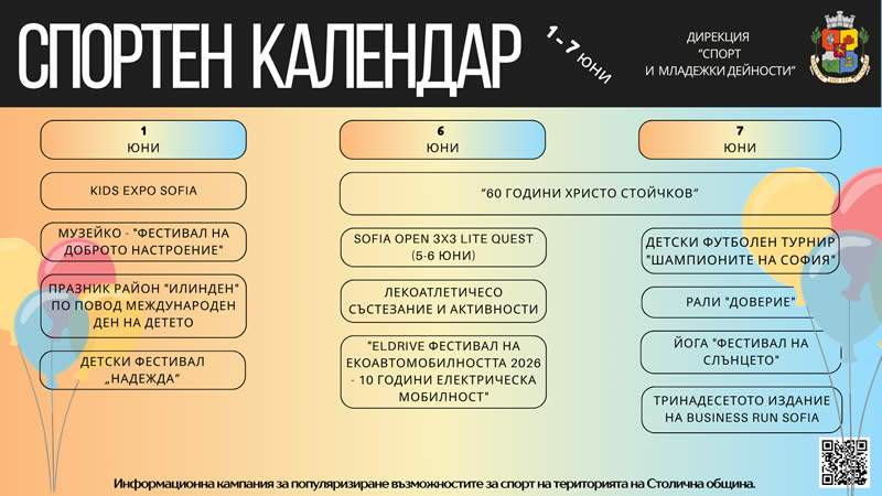01 - 07 юни 2026
